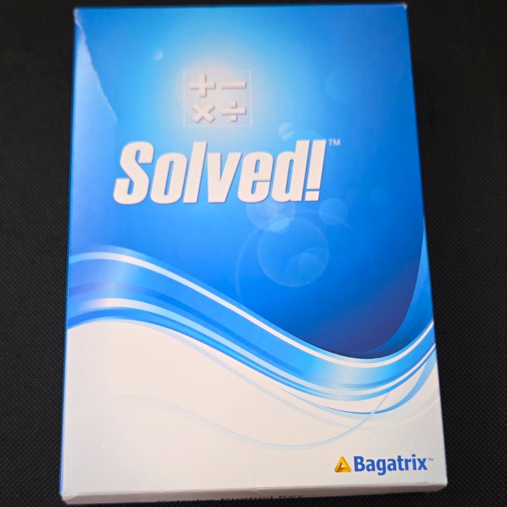 NEW Sealed Bagatrix Solved All-In-One Math Suite PC CD-ROM Rare Legacy Software